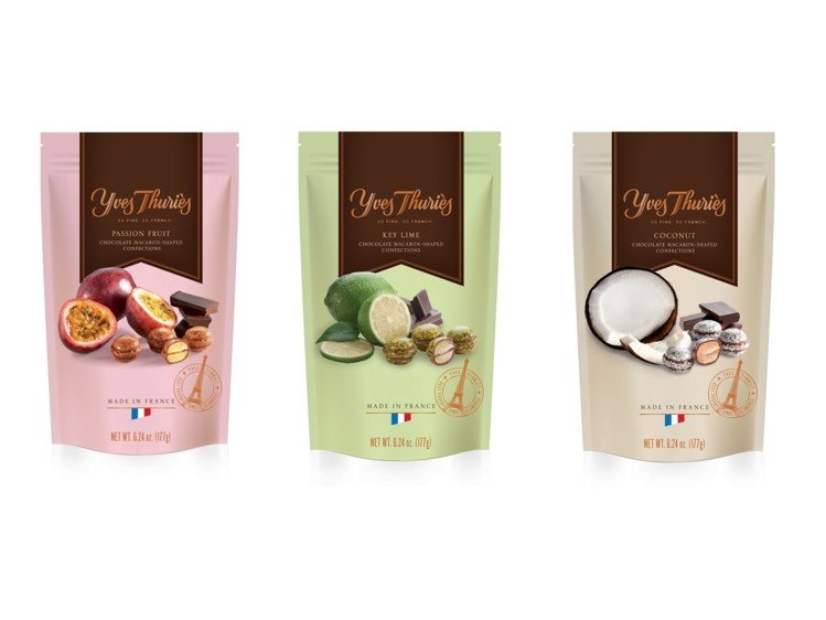 Французская компания Yves Thuries представила шоколад в виде печенья макарун
