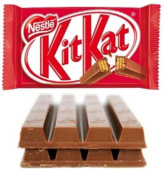 Форма шоколада KitKat признана недостаточно уникальной для регистрации