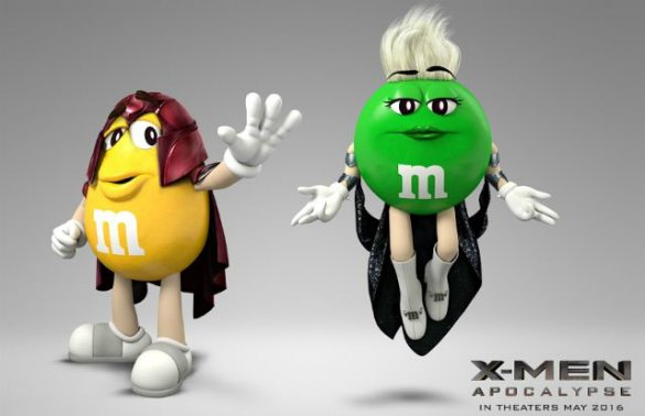 M&M's выступит эксклюзивным шоколадным партнером фильма Люди Икс: Апокалипсис