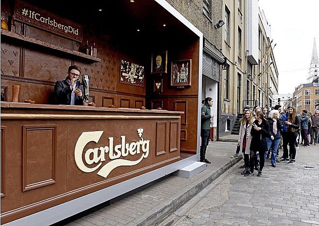 Компания Carlsberg соединила в одном пабе пиво и шоколад