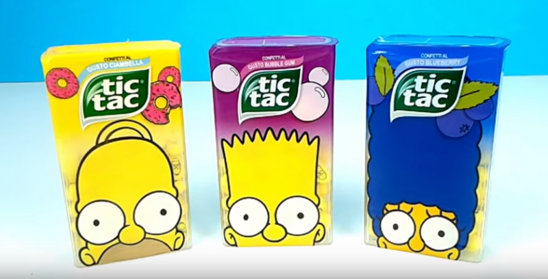 Барт, Гомер и Маржд появились на драже Tic Tac