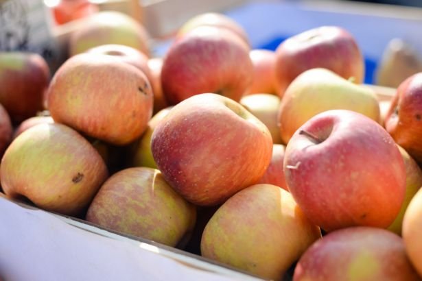 В Китае начали продавать яблоки будущего урожая